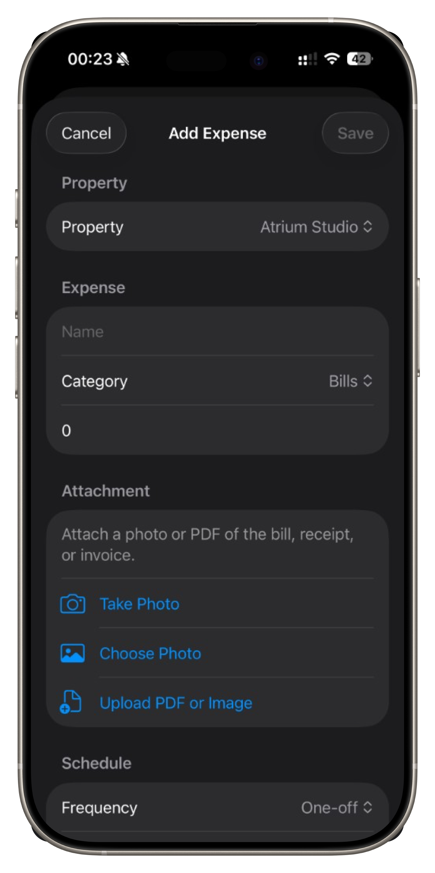 Add expense