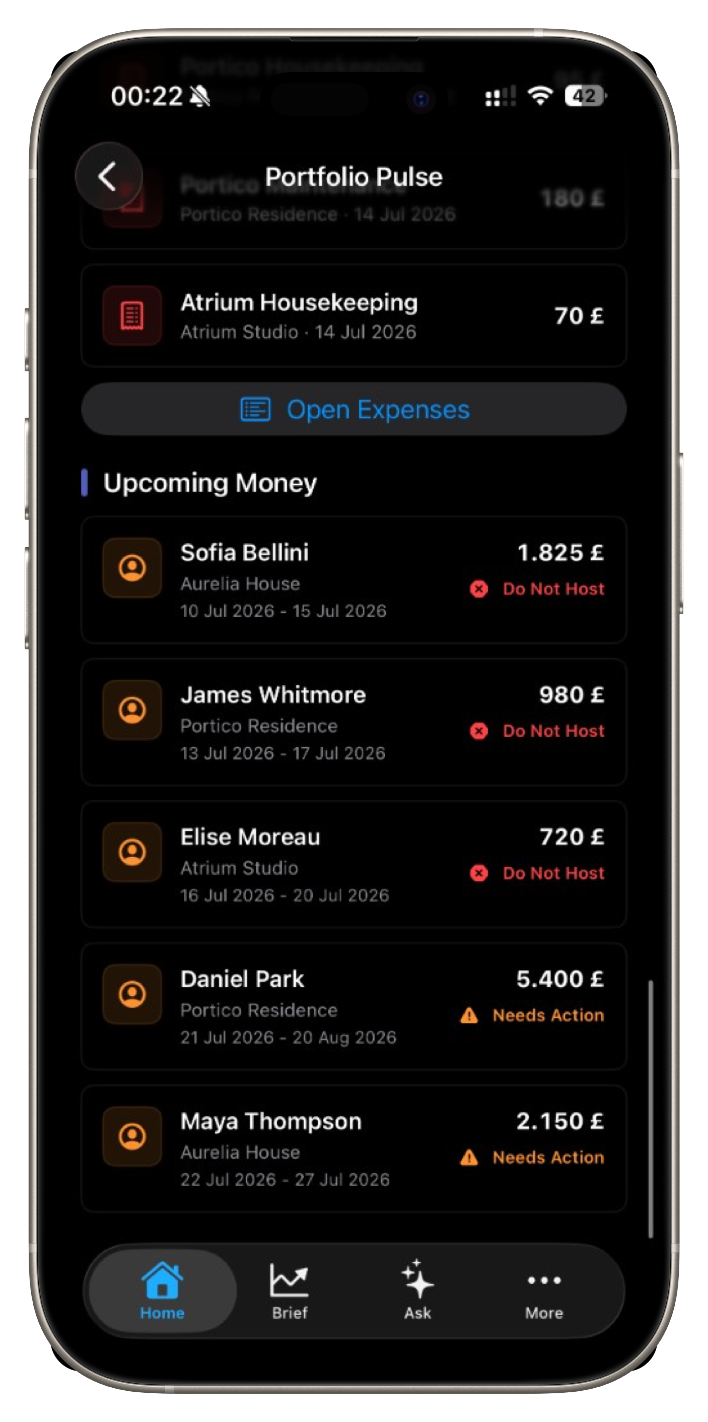 Upcoming money